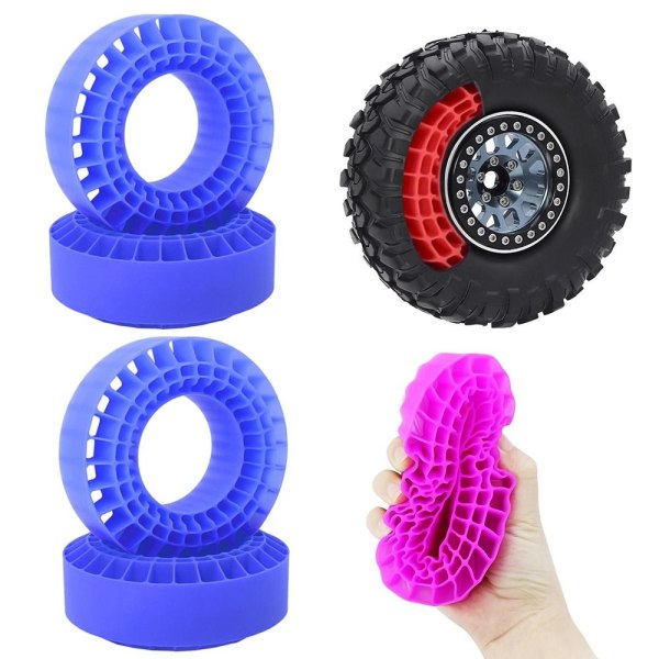 4 kpl Insert Foam Pyöränrenkaat Foam BLUE blue