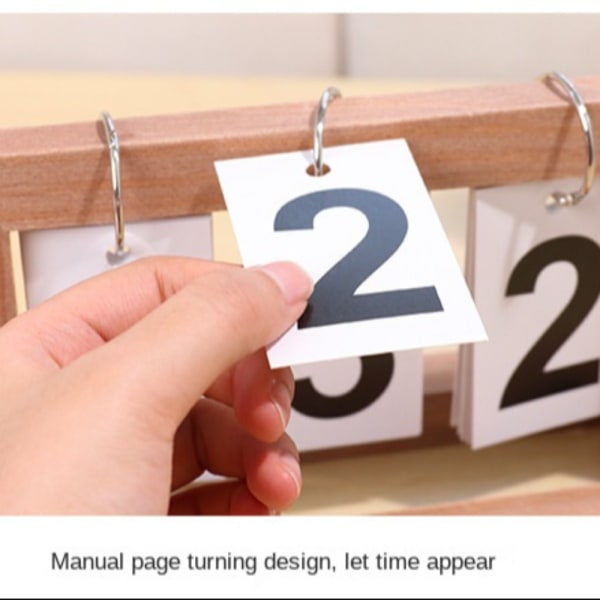 Tre evigvarende kalender flip måned datovisning 3 3 3