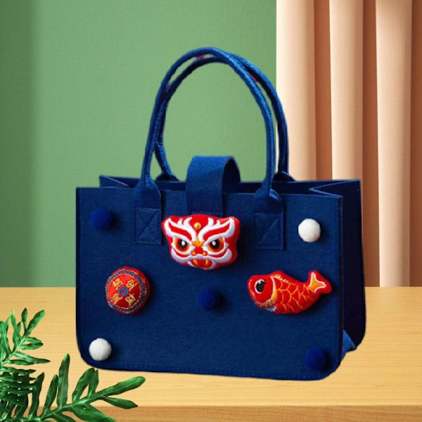 Håndveske Tote Bag BLÅ 1 1 blue 1-1