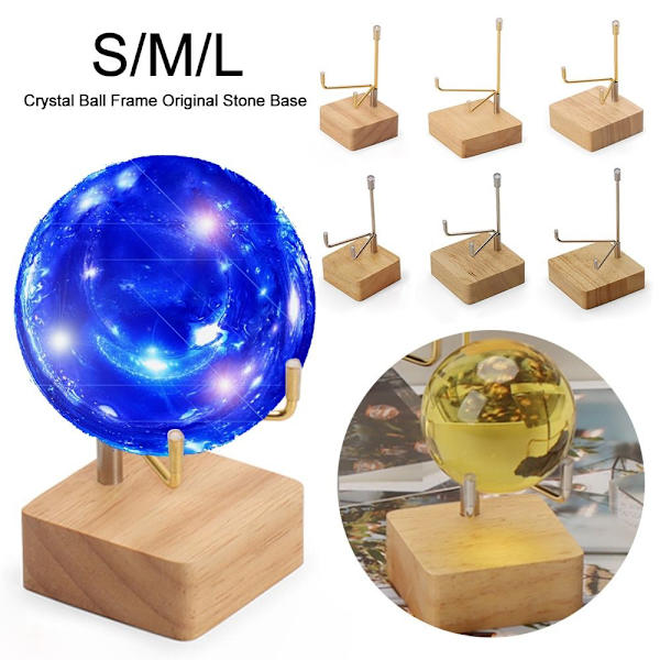 Krystalkuglebase Krystalkugleholder GOLD M Gold M