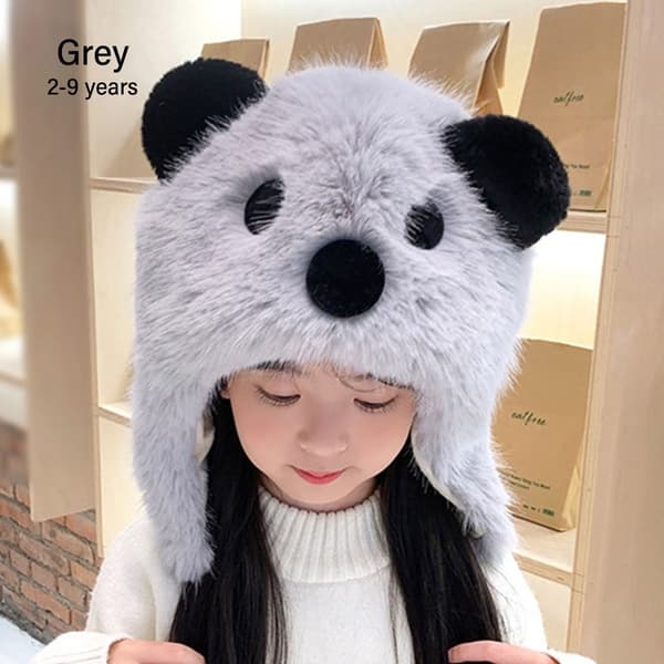 Vinterlue for foreldre og barn, grå, 2–9 år grey 2-9 years-2-9 years