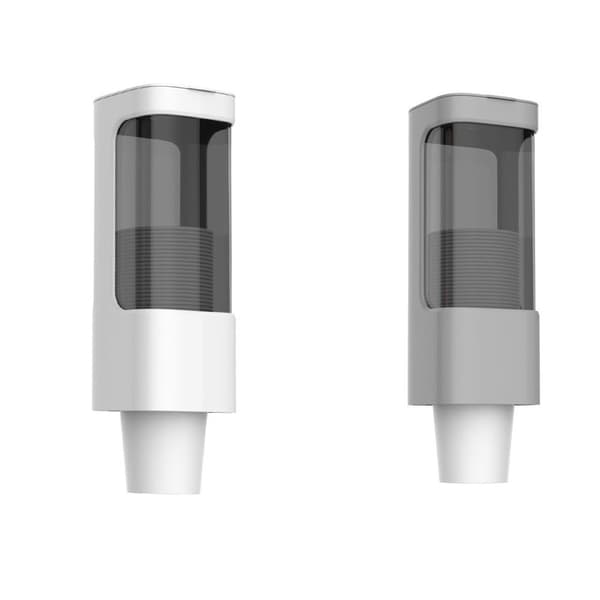2 stk. Koppholdere Koppdispenser HVIT White