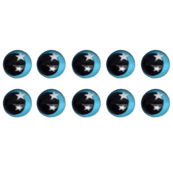 10 kpl/5 paria Eyes Crafts Eyes Puppet Crystal Eyes 6MM-STAR TO 6mm-Star to left1