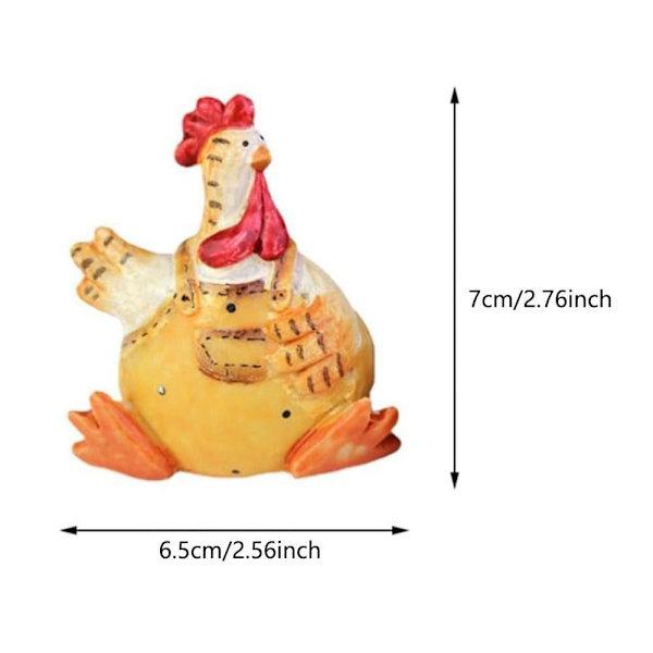 Kyllingefigurer Kyllingemodel 2STK 2STK 2PCS