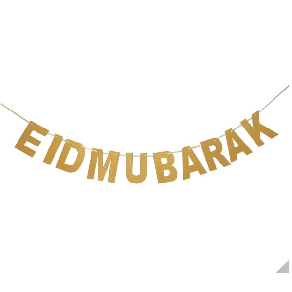 Eid Mubarak Banner Eid hængende ornamenter 5 5 5