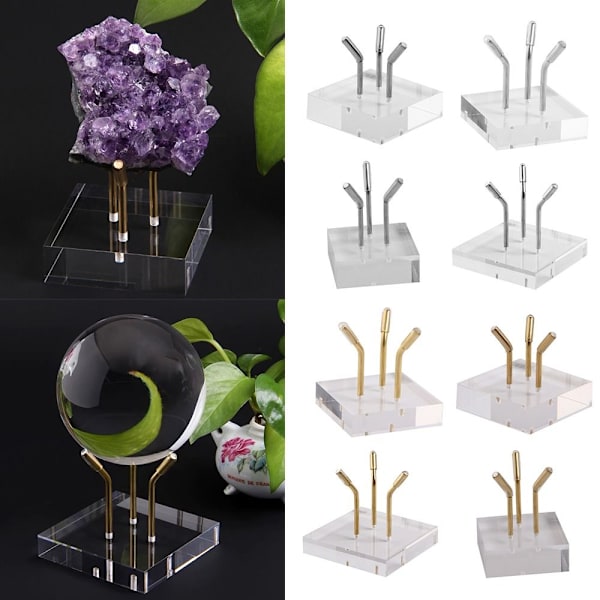Krystalkuglebase Krystalkugleholder SILVER M Silver M