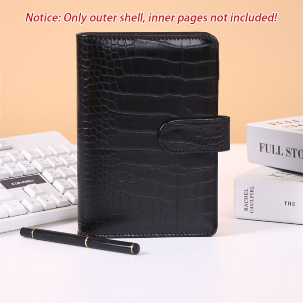 1 Stk Binder Notebook Cover Notebook Shell SORT SORT black