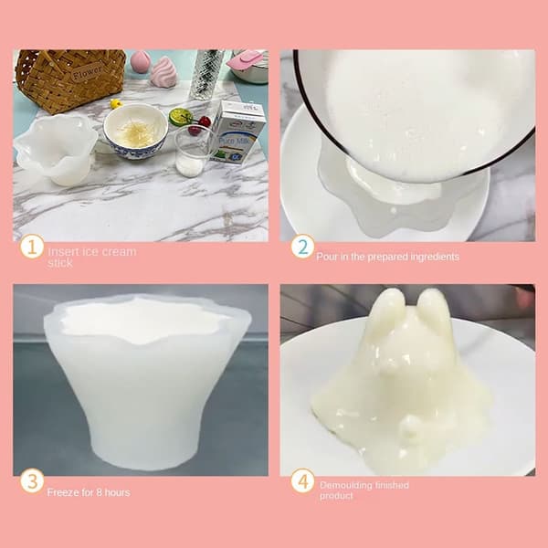 Kakeform Puddingform Kald Is Pulverform