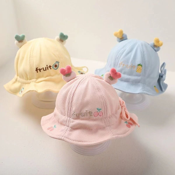 Baby Bøttehatt Solhette GUL Yellow