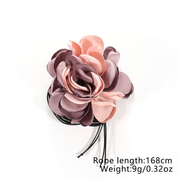 Blomsterchokerhalsband 4 4 4