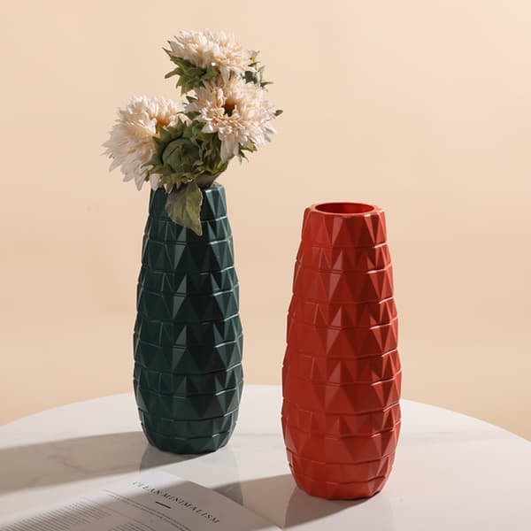 Blomstervase Blomsterpotte HVIT L White L