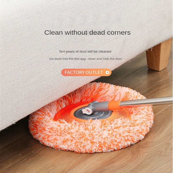 1kpl Set Puhdistusmoppi ORANSSI MOPPUPUKU ORANSSI MOPPUPUKU Orange Mop Suit