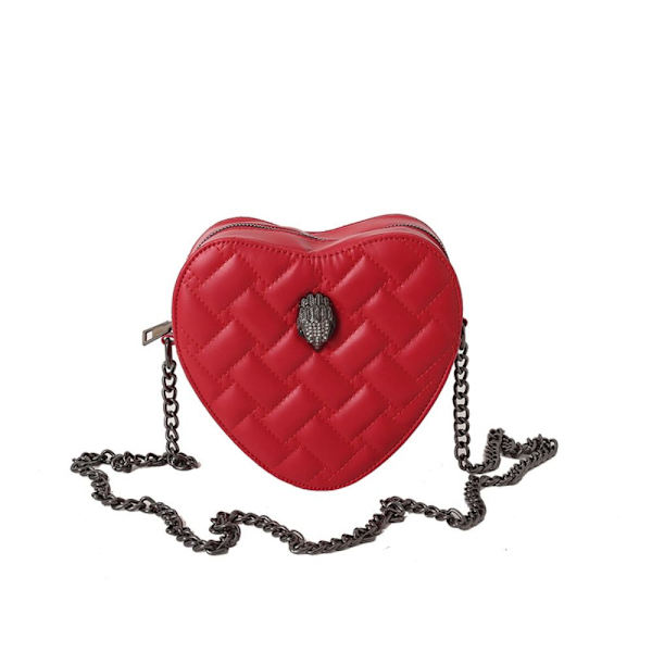 Eagle Head Chain Bag Rhombus Brodered Thread Bag RÖD red