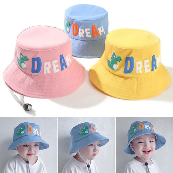 Bucket Hat Solhatt för Barn BEIGE Beige