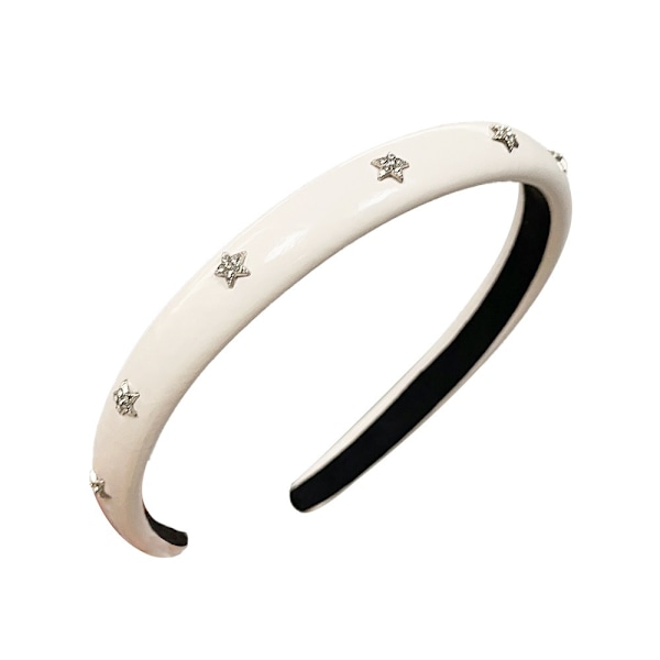 Sponge Hair Hoop Shinning Hair Hoop HVIT White