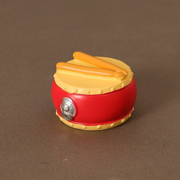 Dukkehus Miniature World Musical Instruments Ancient Style Drum