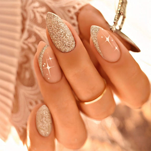 Almond Fake Nails tekokynnet 2 2 2