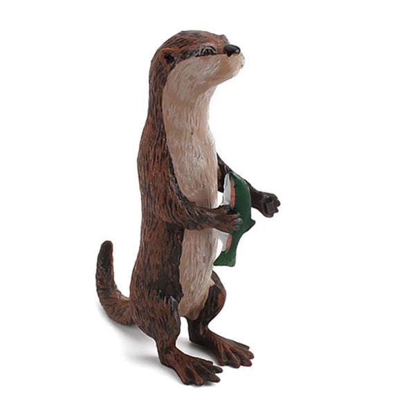 1/2 kpl Wild Animal Figurine Animal Ornament OTTER OTTER otter