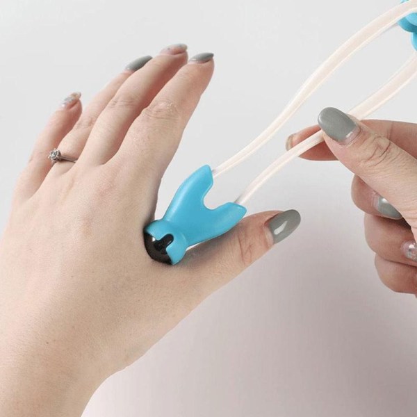 Finger Massager Hand Finger Roller Massager BLÅ Blue