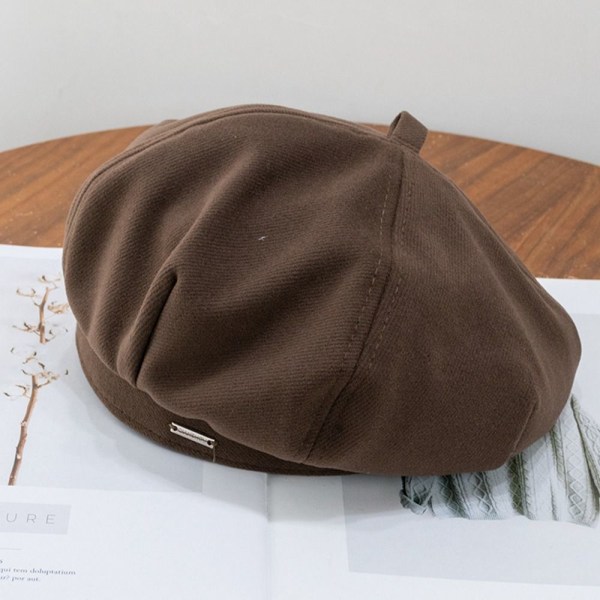 Dame Berets Vinterluer KAFFE Coffee
