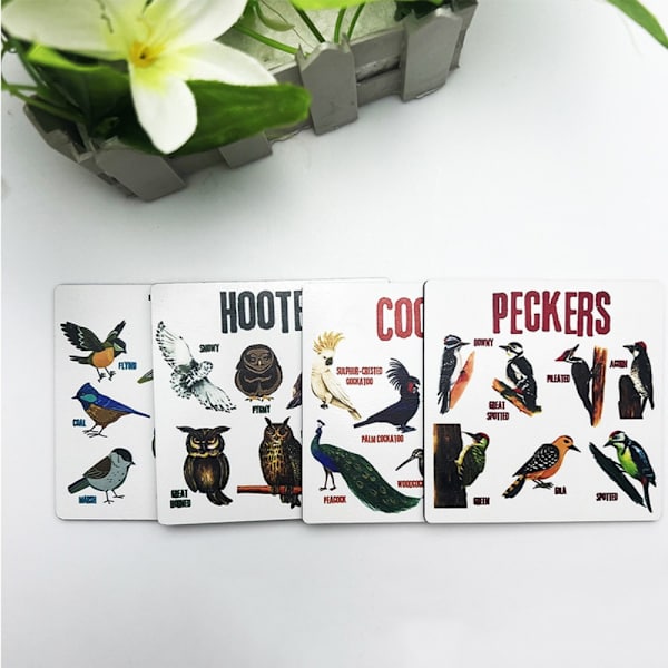 Bird Pun Coasters Puiset lasinaluset 6kpl 6kpl 6pcs