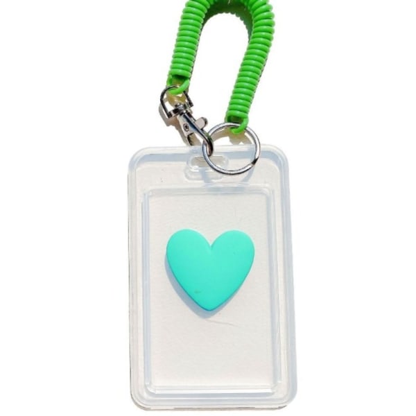 Med nøglering Transparent Card Hold Access Card RØD red