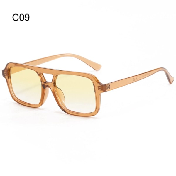Retro Leopard Solbriller Mænds Firkantede Solbriller C09 C09 C09