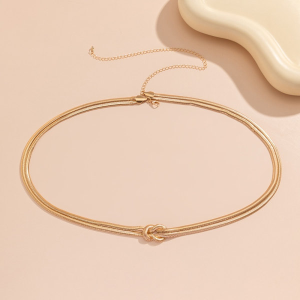 Metal Style Knot Tupsu vyötäröketju Snake Bone Chain vyötärö 1