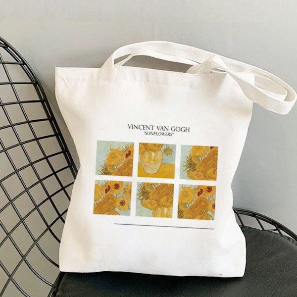 Lærredsstoftaske Shoppinghåndtaske J J J