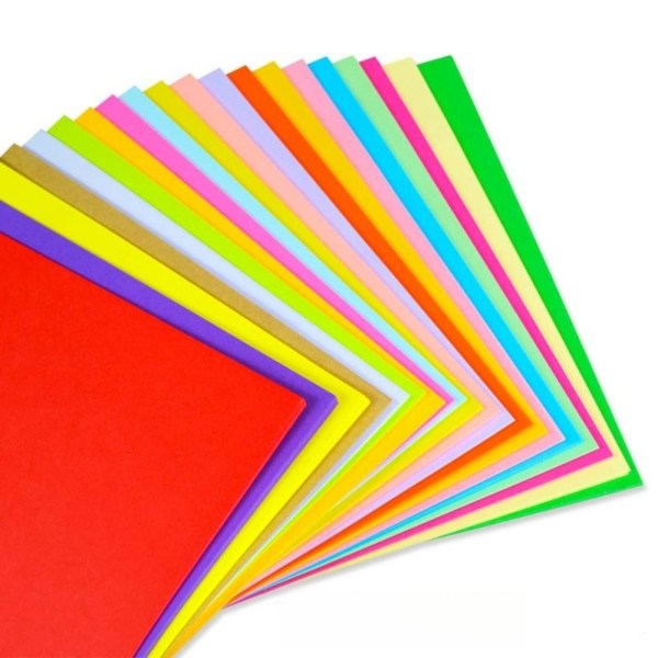 300 ark 20-färgs konstruktionspapper Origamipappersutskrift A4300 Sheets