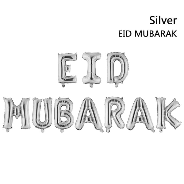 16 tum Eid Mubarak RAMADAN MUBARAK SILVER EID MUBARAK