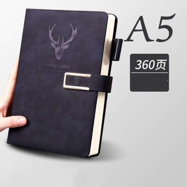 A5 Notebook Journal SVART black