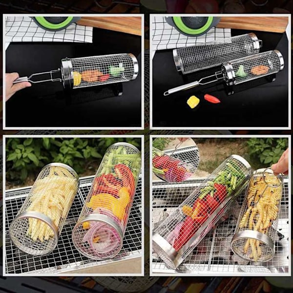 Rullende grillkurve Nesting Grillkurve 8,5X8,5X24CM 8.5x8.5x24CM