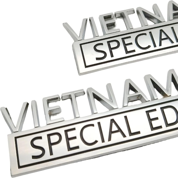 2ST Vietnam Vet Special Edition Emblem 3D Letter Bildekaler