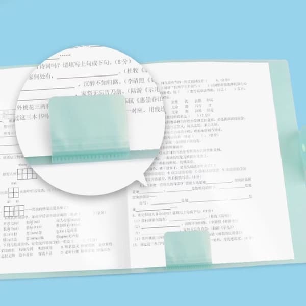Dokumentmappe til opbevaring BLÅ 20 SIDER blue 20 Pages-20 Pages