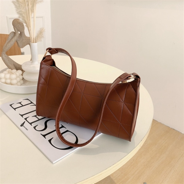 PU Läderväska Retro Läder Axelväska KHAKI Khaki