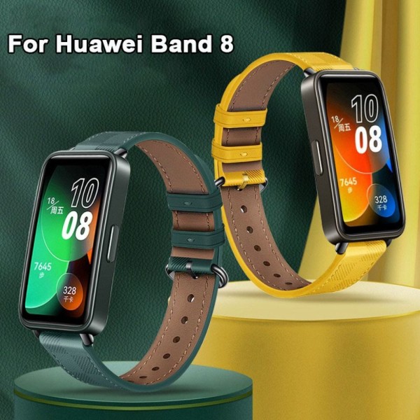 Watch i läder GULT Yellow