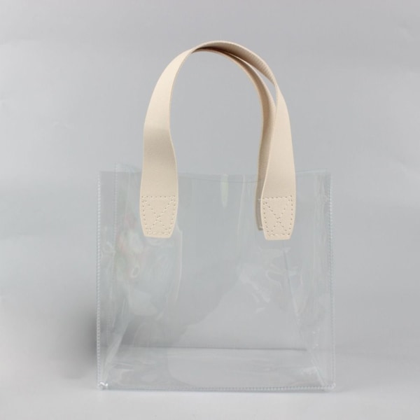 Clear Tote Bag Shopping Bags WHITE M M White M-M