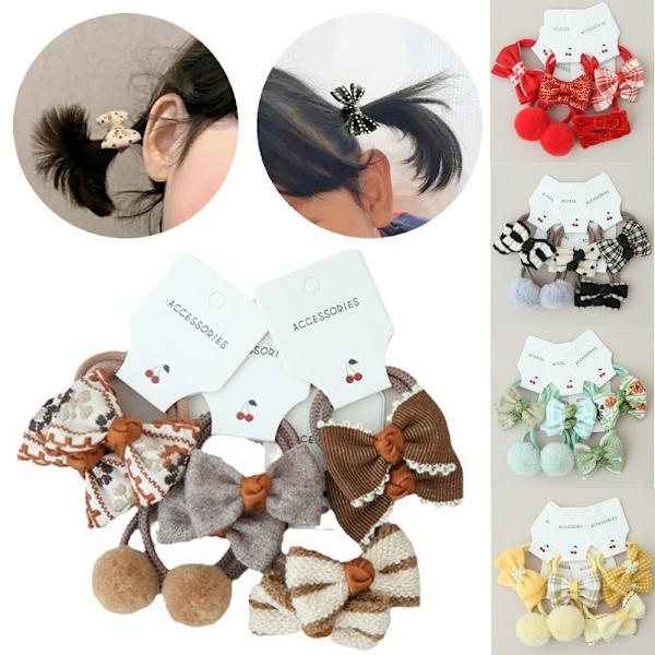 10 kpl elastinen kuminauha hiussolmiot Bowknot 3 3 3
