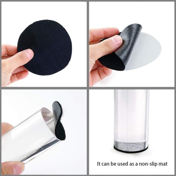 Peel and Stick Black Felt Itseliimautuva Kangasvuoraus Musta