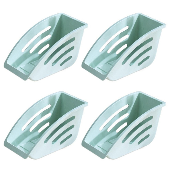 4 Stk Tallerkendispenser Lodret Tallerkenholder GRØN Green