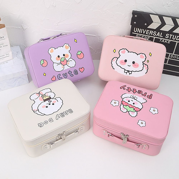 Makeup Box Matkakosmetiikkalaukku VALKOINEN WHITE