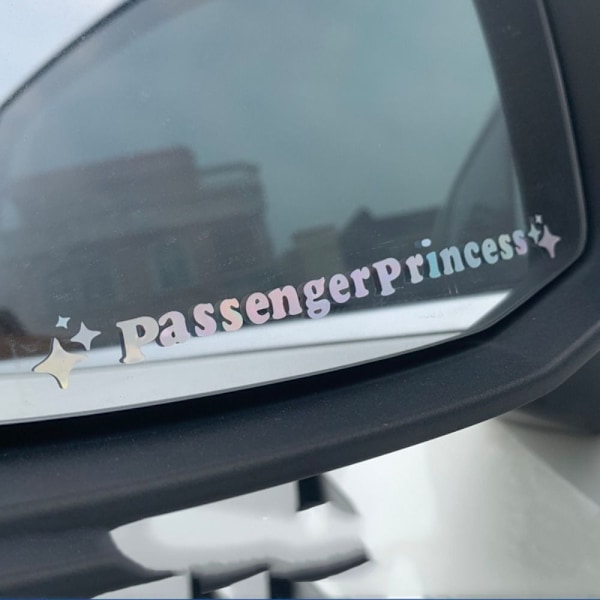6st Passagerar Princess Stickers Brev Bil Backspegel Colorful