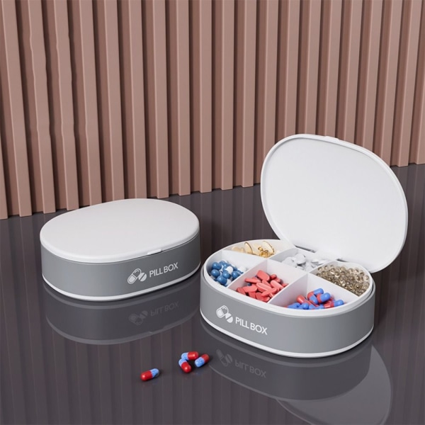 Piller Box Pill Dispenser Box VIT White