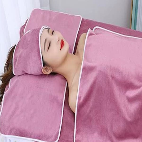 Mikrofiberhåndklæde Hårbånd til Ansigtsmassage LYSEGRÅ Light grey