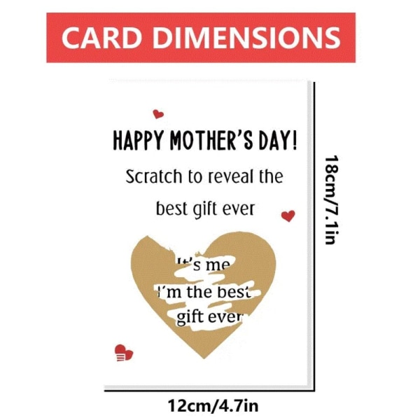 Hauskat äitienpäiväkorttien raaputuskortit