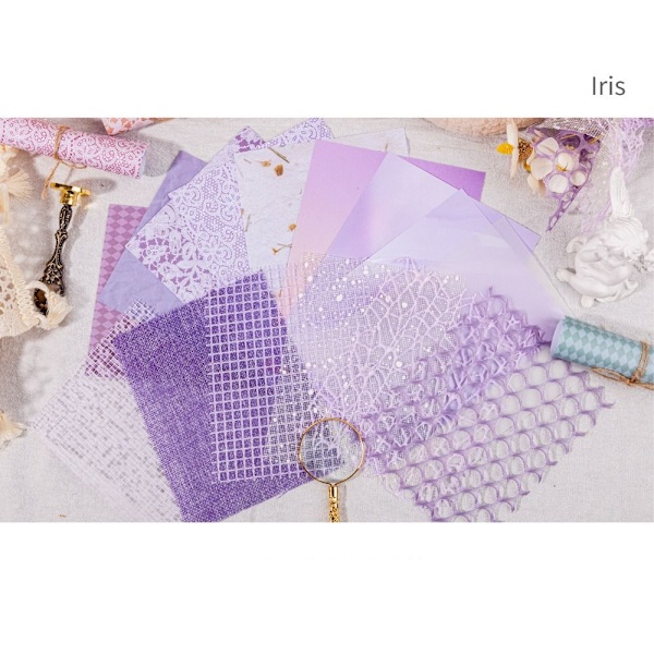 15 stk/sett Lace Paper Scrapbook Materials 04 04 04