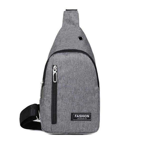 Crossbody Sling Bag Crossbody Skuldertaske GRÅ Grey