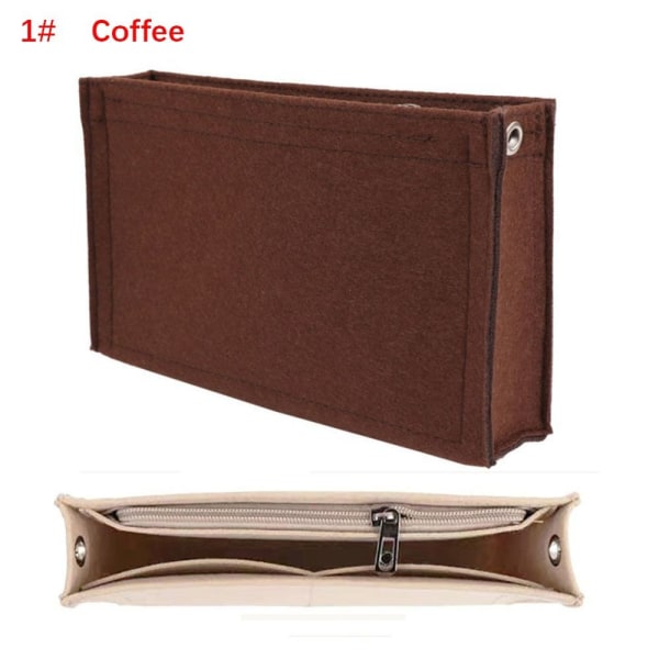 Filt-inläggsväska Handväska Liner KAFFE 1# 1# Coffee 1#-1#
