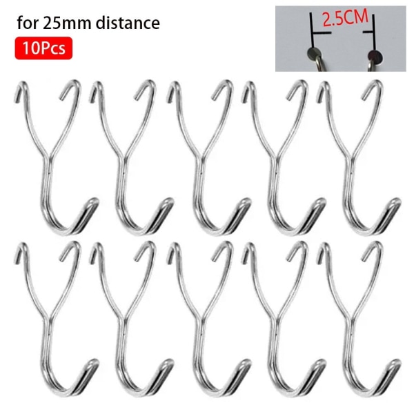 10 Stk Hengebrett Hull Krok Pegboard Platekrok FOR 25MM for 25mm distance